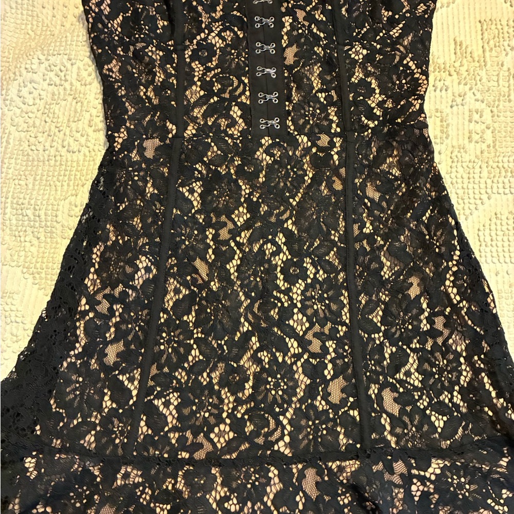 Fashion Nova Love and Lace mini dress. Punk , rock o gothic style.